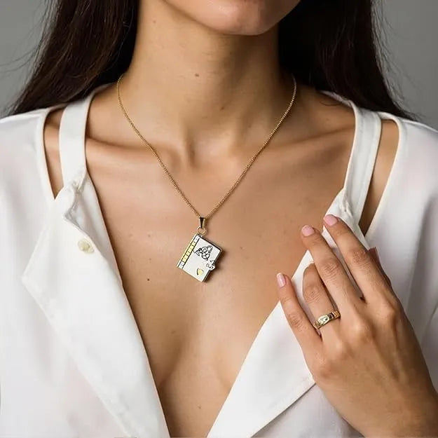 Daughter's Treasure Book Necklace