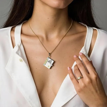Daughter's Treasure Book Necklace
