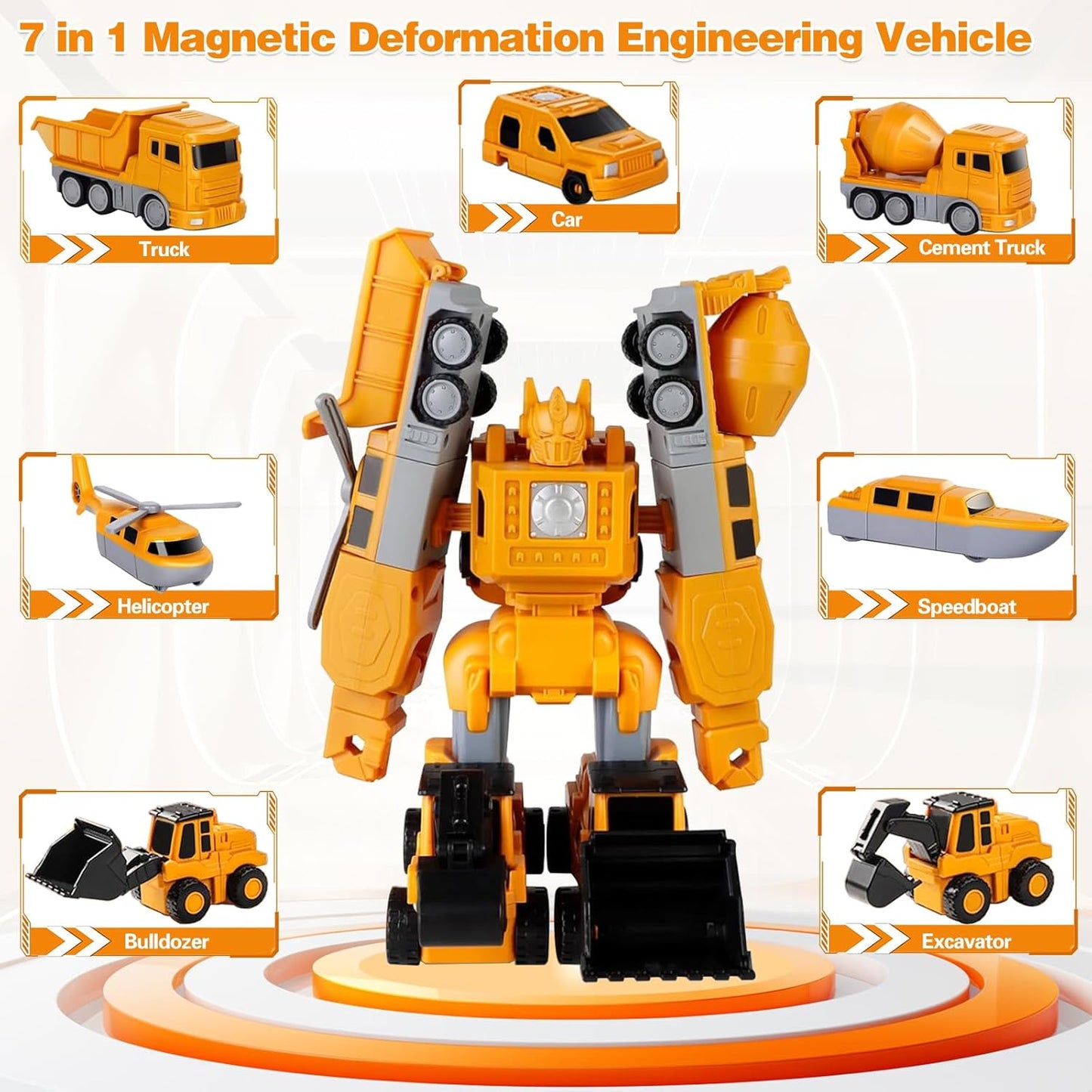 Magnetic RoboCar Adventure with Storage Box