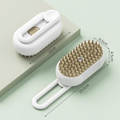 Pet Grooming Steam Brush