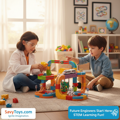 SavyToys™ | Savy Magnet Magic Train Track Set 123pcs