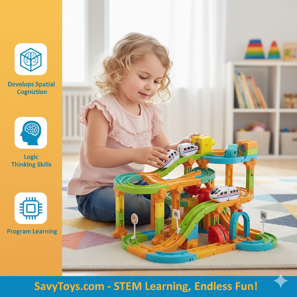 SavyToys™ | Savy Magnet Magic Train Track Set 123pcs