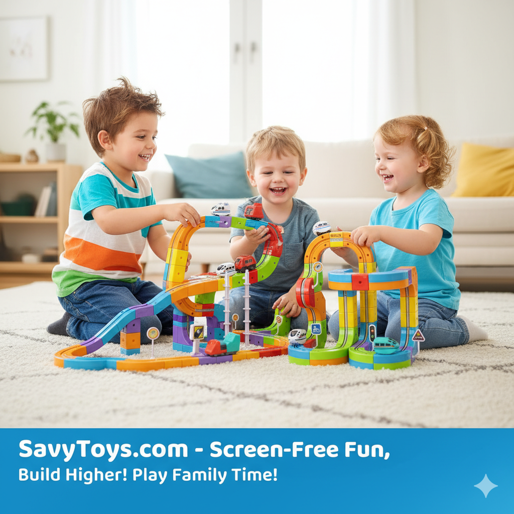 SavyToys™ | Savy Magnet Magic Train Track Set 123pcs