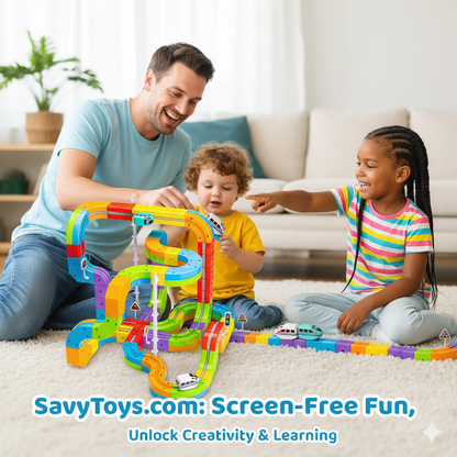 SavyToys™ | Savy Magnet Magic Train Track Set 123pcs
