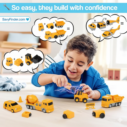 Magnetic RoboCar Adventure with Storage Box