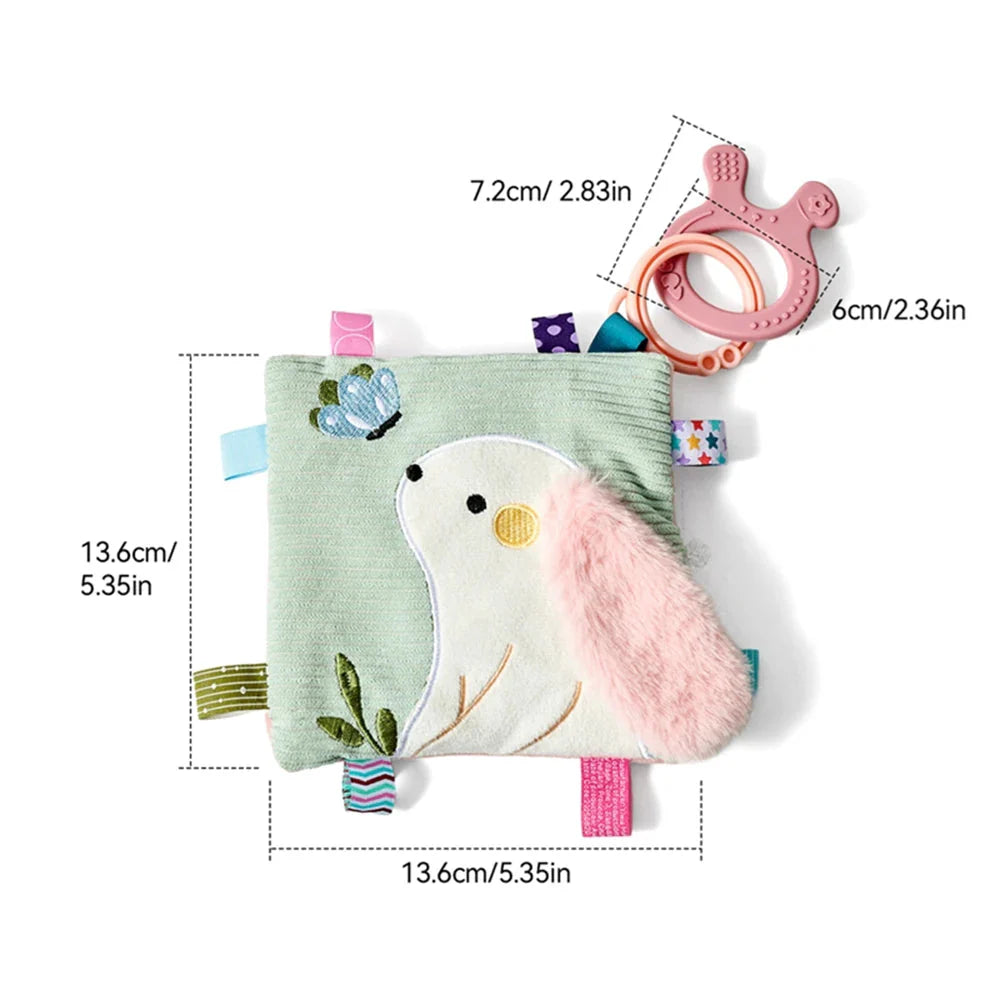 Montessori Cloth Busy Box Animal Tissue Toy
