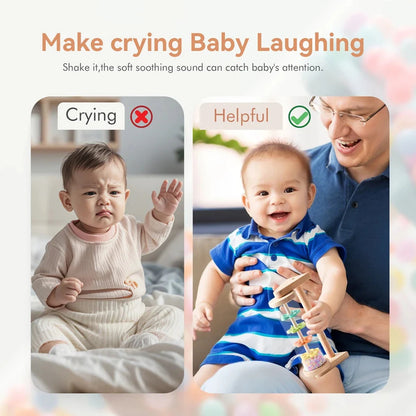 Montessori Wooden Rain Stick Sensory Musical Toy