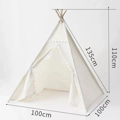 Portable Kids Play Tent Wigwam Teepee Playhouse
