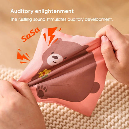 Montessori Cloth Busy Box Animal Tissue Toy
