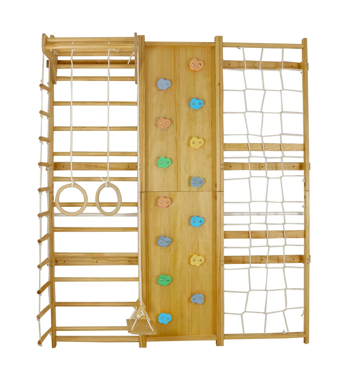 Walnut | Swedish Ladder Jungle Gym - Wall Mounted