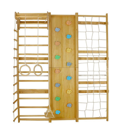 Walnut | Swedish Ladder Jungle Gym - Wall Mounted
