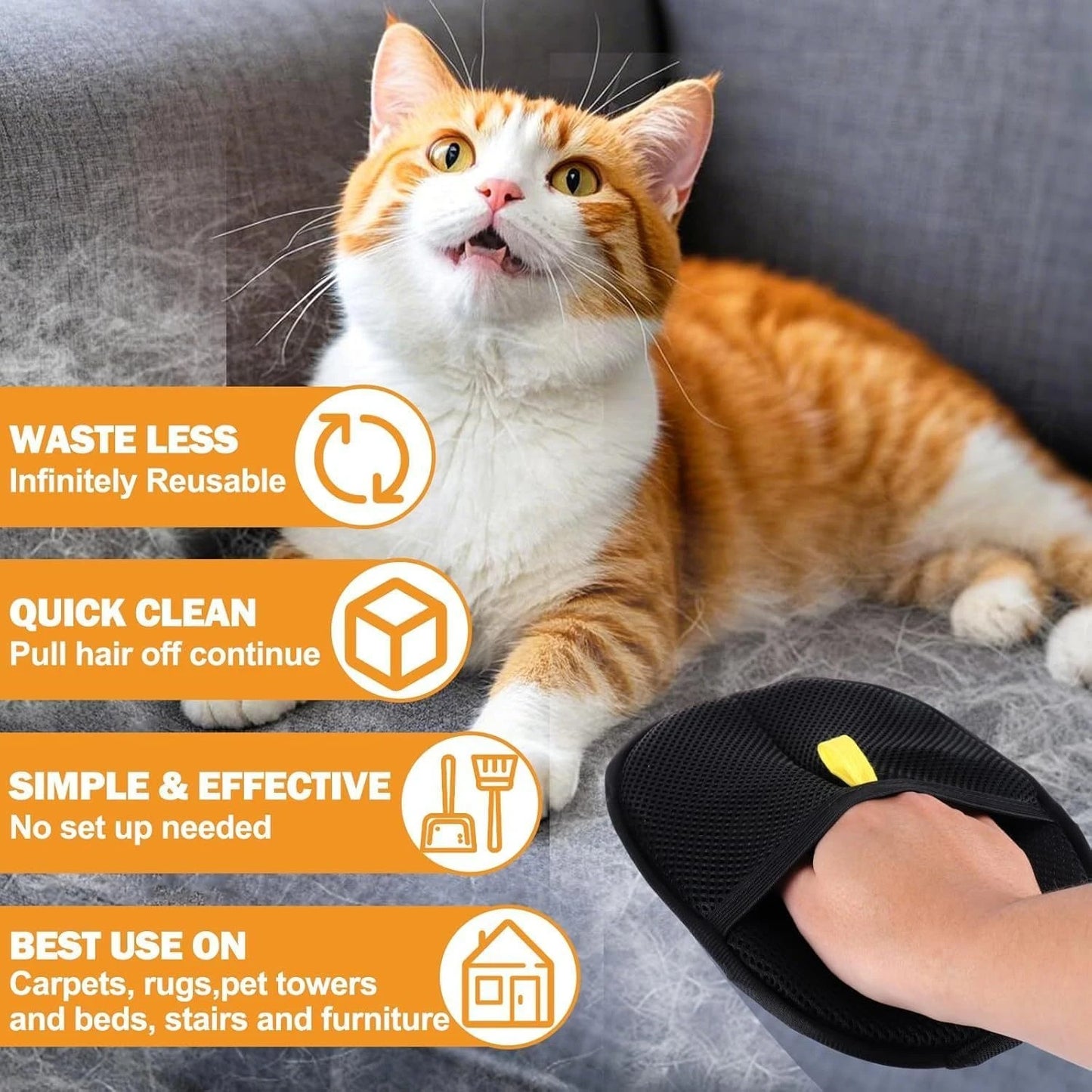 Pet Hair Magic Glove