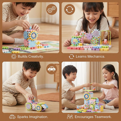 SavyToys Creative Gear Builder Playset