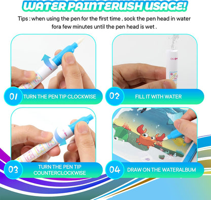 Magic Water Doodle Books for Kids