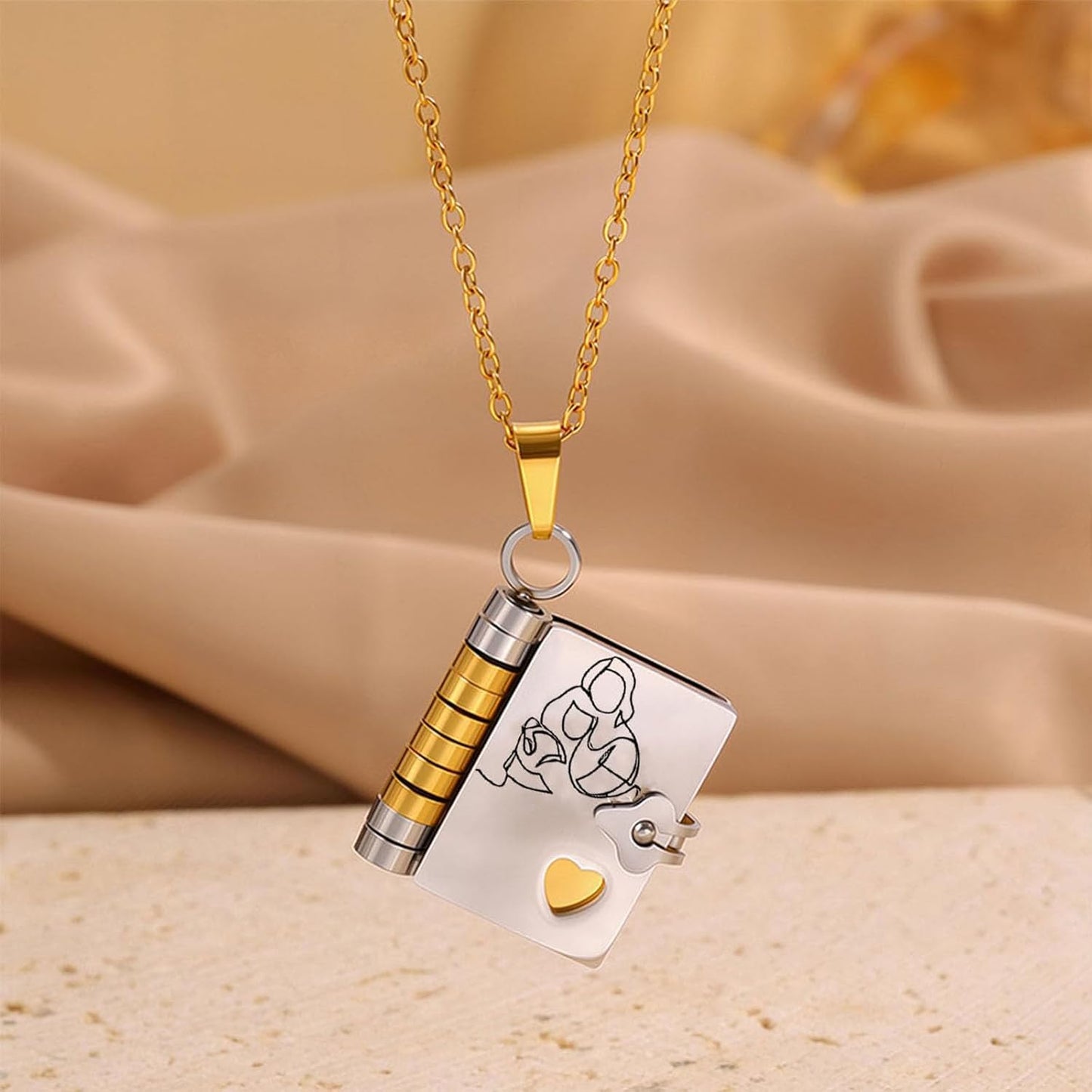 Daughter's Treasure Book Necklace