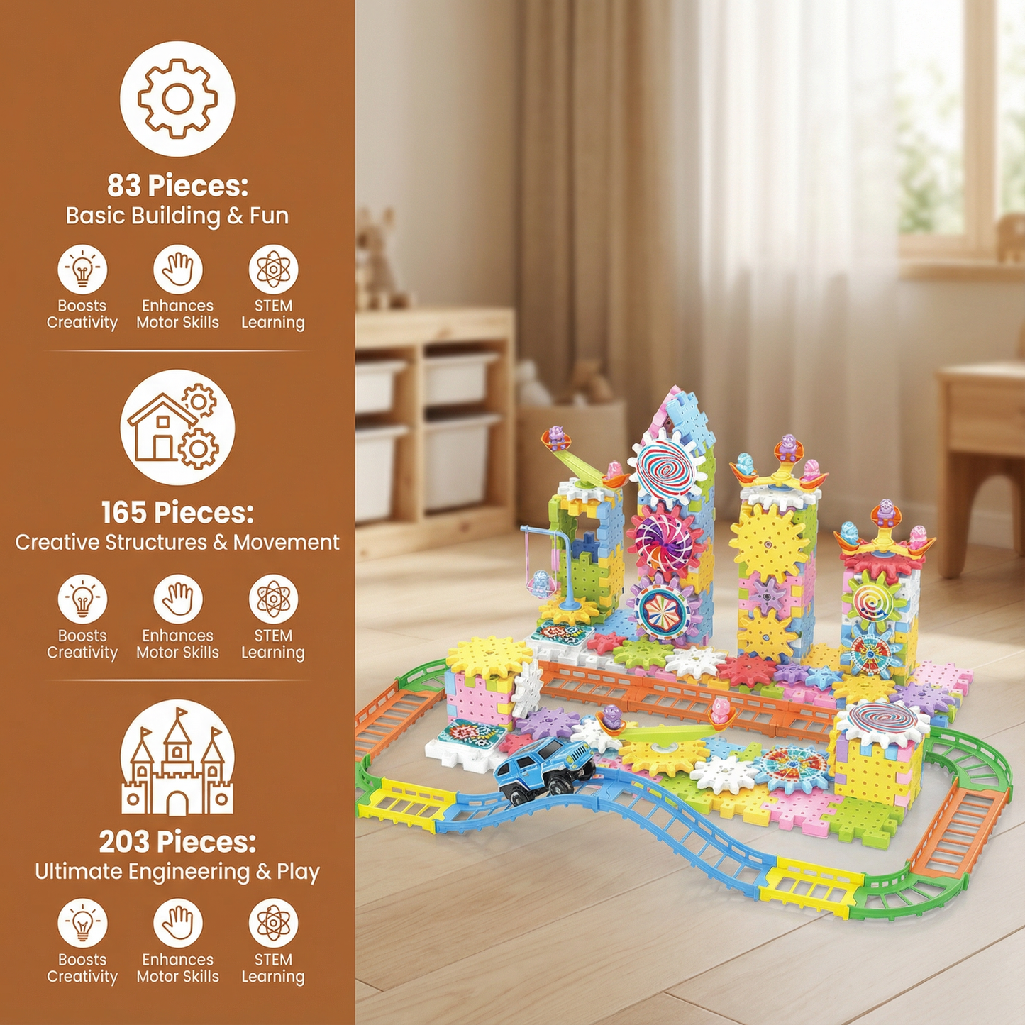 SavyToys Creative Gear Builder Playset