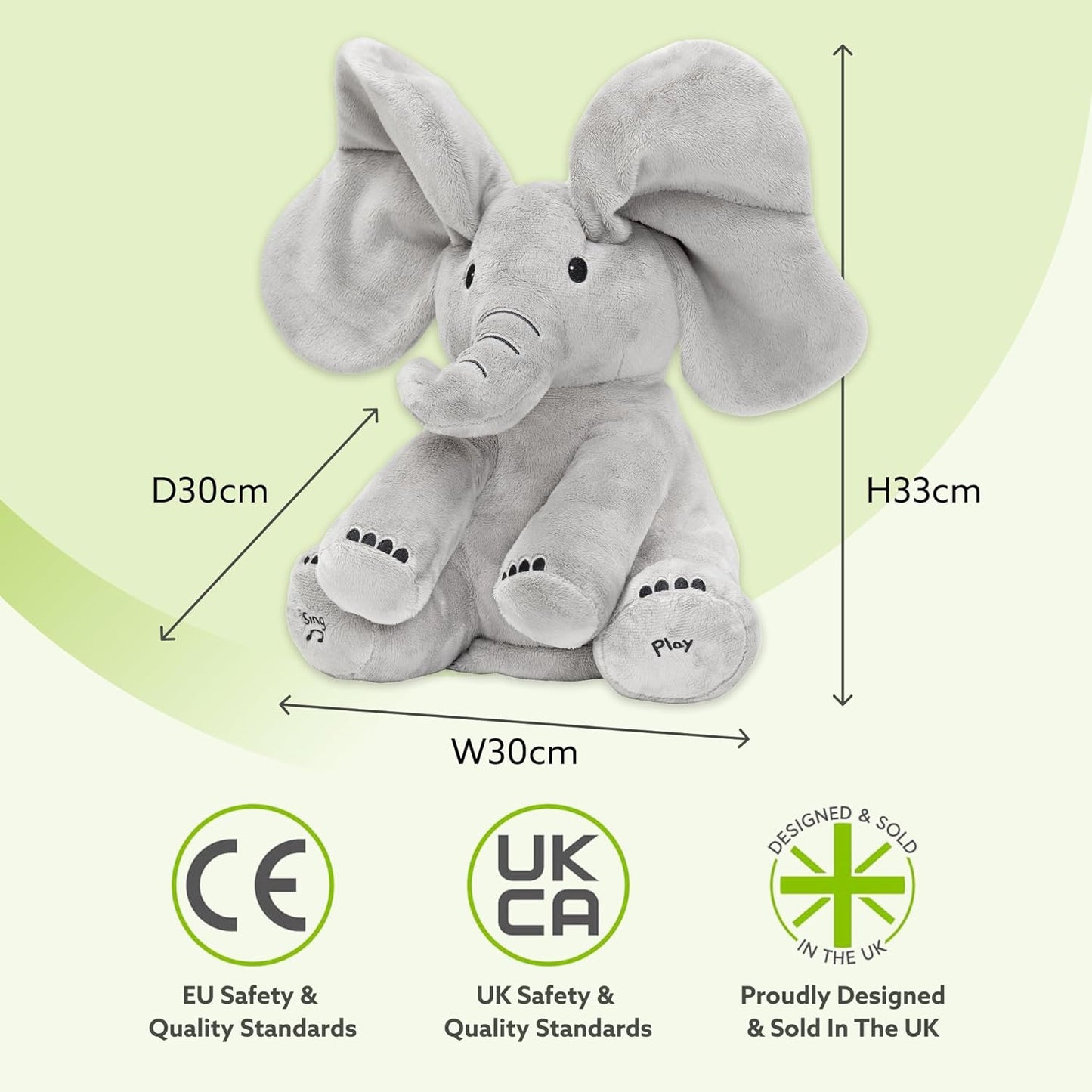 Peek a Boo Elephant Toy