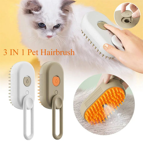Pet Grooming Steam Brush