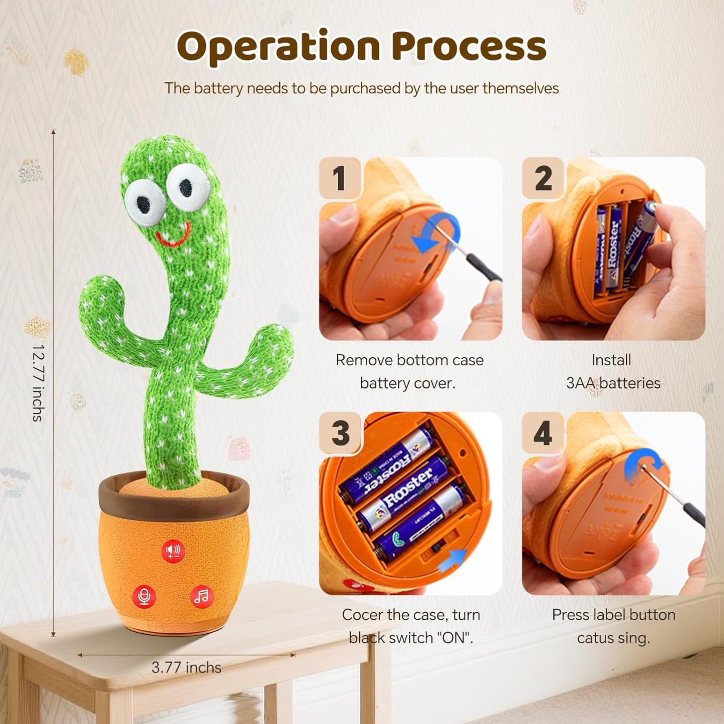 Lively Dancing Cactus Toy