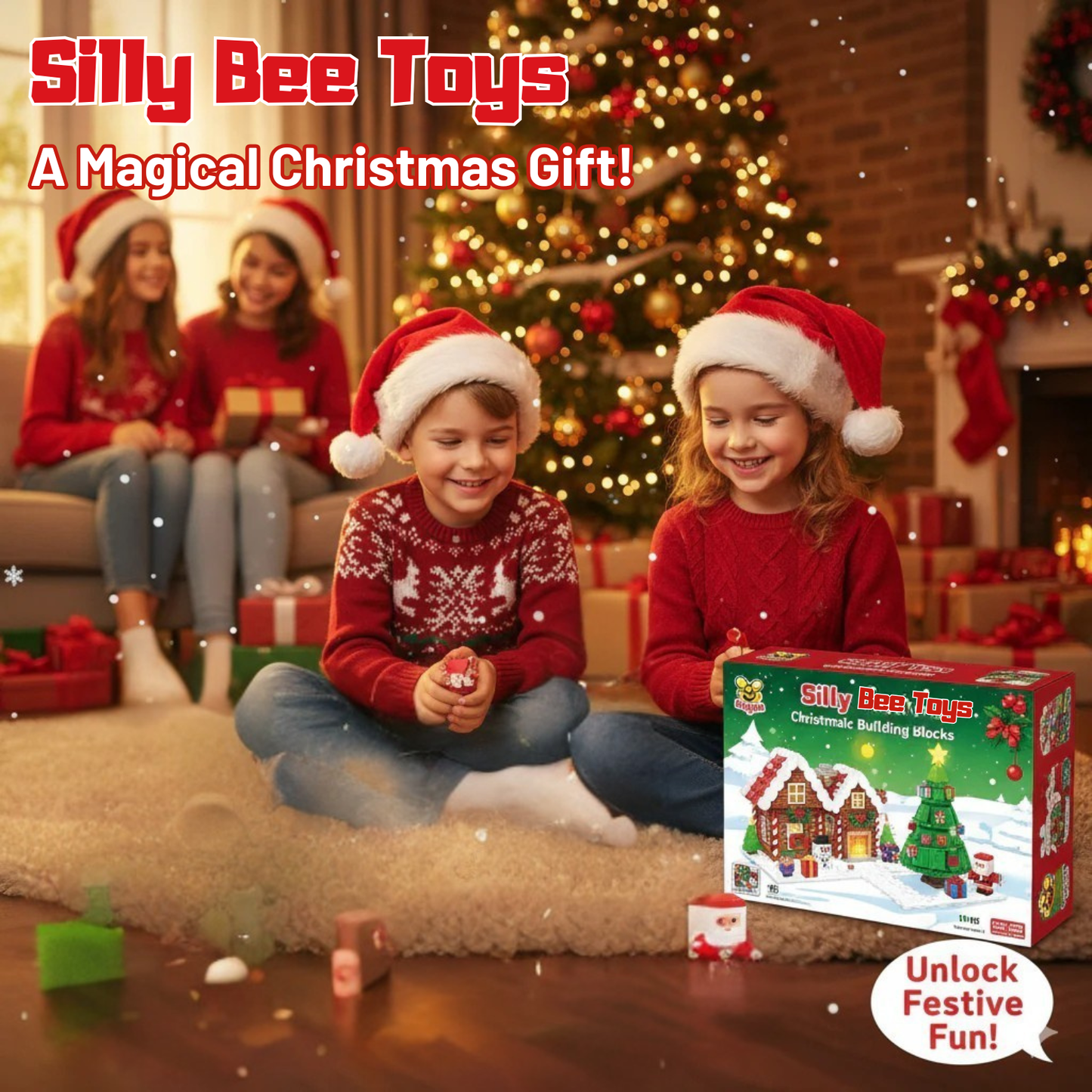 Holiday Edition - Magnetic Building Block Fun!